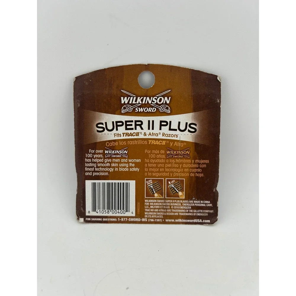 Wilkinson Sword Super II Plus Razor Refill‎ Cartridges 10 Count Men's Shaving